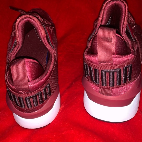 Burgundy Puma Muse 2 Satin 😍 - Picture 4 of 6